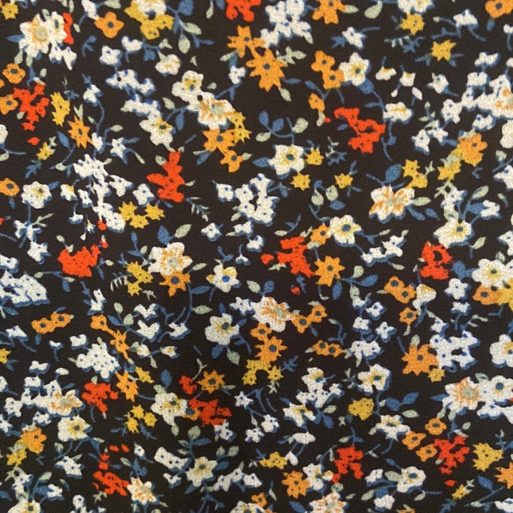 Ne midor multi color floral midi dress Sz 18 ruffles and bell sleeves pretty - Picture 3 of 5